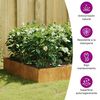 vidaXL Garden Raised Bed Rusty Corten steel Decorative Inlays