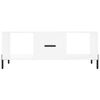 vidaXL Coffee Table White Engineered wood Medium Rectangular Modern