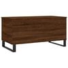 vidaXL Coffee Table Brown Oak Engineered Wood, Metal