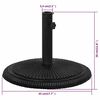 vidaXL Umbrella Base Black Cast Iron Standard Umbrella Base