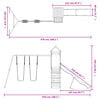 vidaXL Outdoor Playset Douglas wood Solid Douglas Fir wood Large Durable