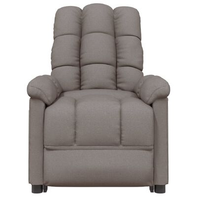 vidaXL Recliner Taupe Fabric