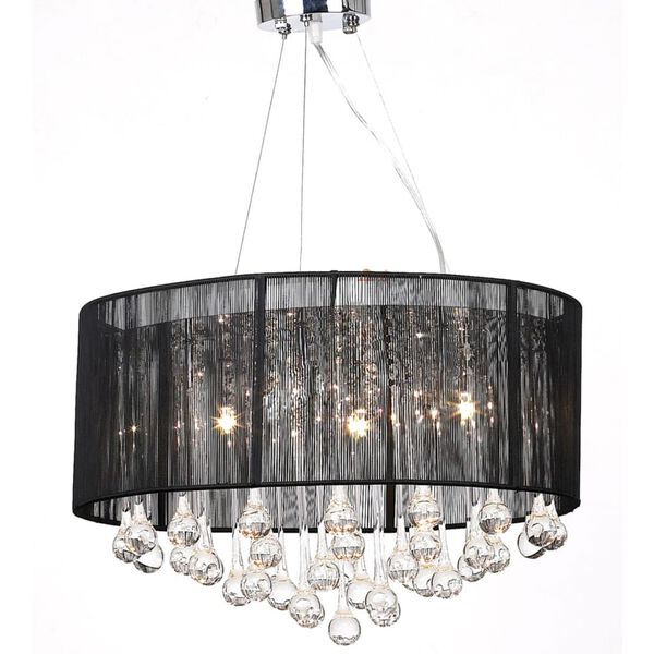 vidaXL Chandelier Black 18"x20"