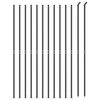 vidaXL Wire Mesh Fence with flange Anthracite 7.2x82.0'