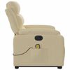 vidaXL Electric Stand-Up Massage Recliner Chair Cream