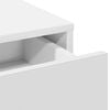 vidaXL Dressing Table White 19.69 x 16.14 x 53.15 in Engineered Wood