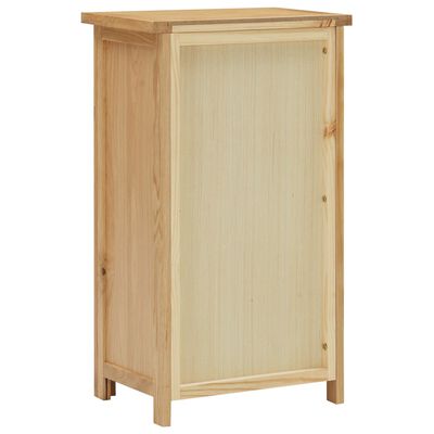 vidaXL Cupboard 17.7"x12.6"x33.5" Solid Oak Wood