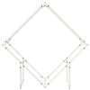 vidaXL Firewood Rack White 39.4x9.8x39.4" Cold-rolled steel