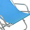 vidaXL Rocking Chair Set of 2 Steel Blue Powder-coated steel, PVC