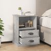 vidaXL Bedside Cabinet Concrete Grey Engineered Wood Bedside Cabinet