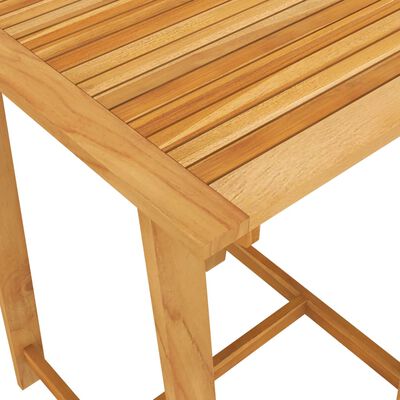 vidaXL Patio Bar Table 27.6"x27.6"x40.9" Solid Acacia Wood