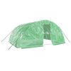 vidaXL Greenhouse Green PE (polyethylene), galvanized steel Large