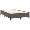 vidaXL Box Spring Bed Dark gray, white