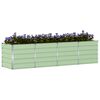 vidaXL Planter Green 240 x 80 x 75 cm Steel