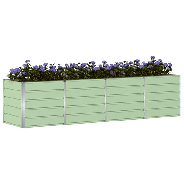 vidaXL Planter Green 240 x 80 x 75 cm Steel
