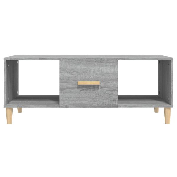 vidaXL Coffee Table Grey Sonoma Engineered wood Medium Coffee Table