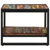 vidaXL Coffee Table Multicolor Solid Reclaimed Wood, Iron Medium Durable