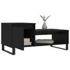 vidaXL Coffee Table Black Engineered Wood Medium Coffee Table