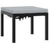 vidaXL Bench Set Black Powder-coated steel, 100% polyester fabric Medium