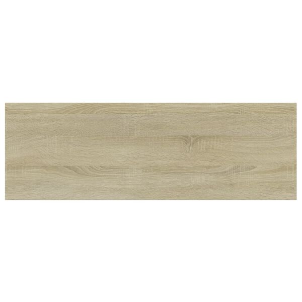 vidaXL Shelf Set of 4 Sonoma oak Engineered wood 23.6 x 7.9 x 0.6 in