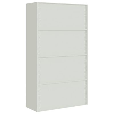 vidaXL File Cabinet Light Gray 41.3"x15.7"x70.9" Steel