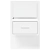 vidaXL Wall-mounted Bedside Cabinet Set of 2 White Engineered wood