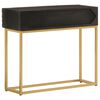 vidaXL Console Table Black Solid mango wood and iron Console Table