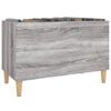 vidaXL Record Cabinet Grey sonoma Engineered wood, solid eucalyptus wood