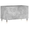 vidaXL Record Cabinet Concrete Gray Engineered Wood, Iron Medium