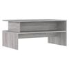vidaXL Coffee Table Gray Sonoma Engineered Wood 35.4x21.7x16.7 in