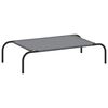 vidaXL Elevated Dog Bed Grey Oxford fabric and powder-coated steel