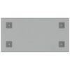 vidaXL Wall-mounted Magnetic Board White 23.6"x11.8" Tempered Glass