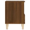 vidaXL Bedside Cabinet Brown oak Engineered wood 15.7 x 13.8 x 19.7 in