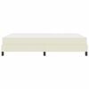 vidaXL Bed Frame with Mattress Cream 55.12 x 74.80 in Fabric
