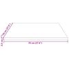 vidaXL Table Top Natural Wood Solid Wood Pine 27.6x27.6 in Table Top