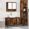 vidaXL Bathroom Furniture Set Smoked Oak Engineered wood, metal Large