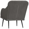vidaXL Armchair Dark grey Velvet (100% polyester), Metal, Plywood Medium