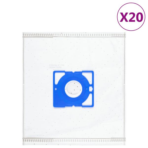 vidaXL Vacuum Cleaner Bags for Uni bag 20 pcs