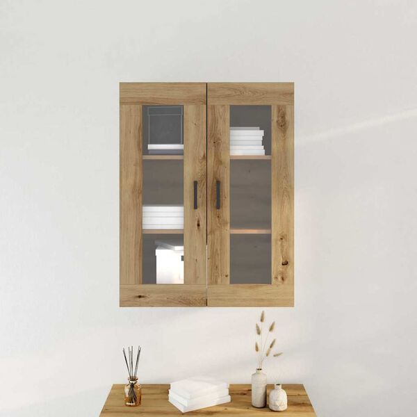vidaXL Wall Cabinet Wall-mounted Artisan Oak 27.36 x 13.39 x 35.43 in