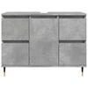 vidaXL Bathroom Cabinet Concrete Grey Engineered wood, Iron Medium