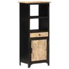 vidaXL Highboard Black and brown Solid mango wood Highboard Rectangular