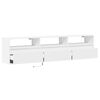 vidaXL TV Wall Cabinet White Engineered wood 70.9 in long