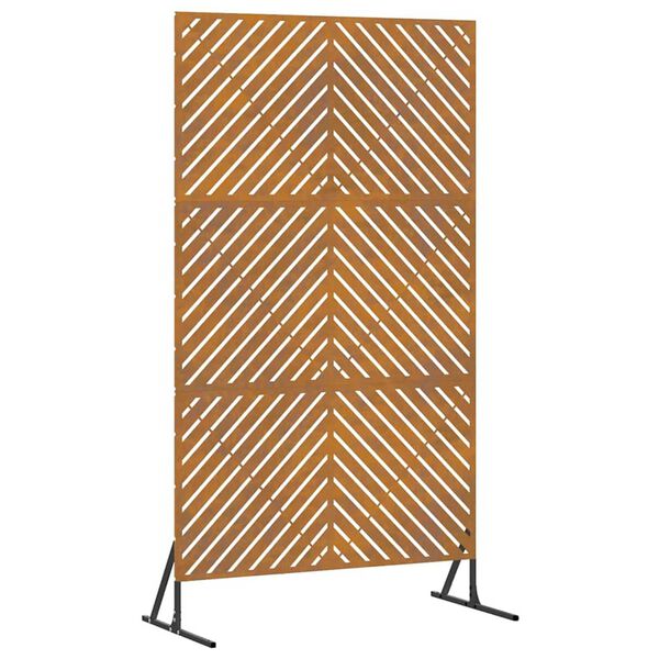 vidaXL Privacy Screen Grey 39.37 x 19.69 x 70.87 in Steel