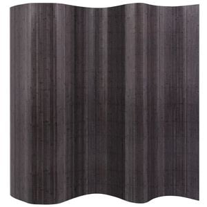vidaXL Room Divider Bamboo Gray 98.4&quot;x65&quot;