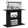 vidaXL Aquarium Stand Black Oak Engineered wood Medium Aquarium Stand