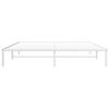 vidaXL Bed Frame White Steel Double Durable Bed Frame Rectangular