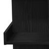 vidaXL Bar Table Black Oak 39.37 x 18.90 x 39.96 in Engineered Wood