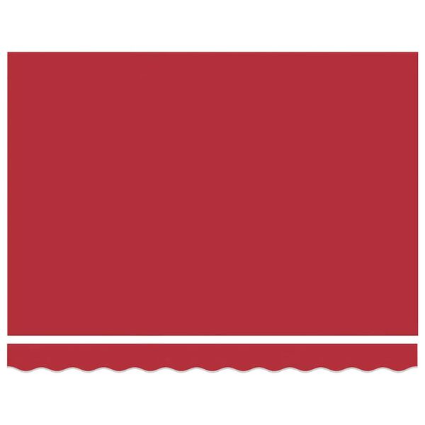 vidaXL Retractable Awning Red 137.80 x 98.43 in Polyester and Metal