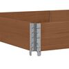 vidaXL Garden Planter Brown Solid Pine Wood 59.1x39.4 in Foldable