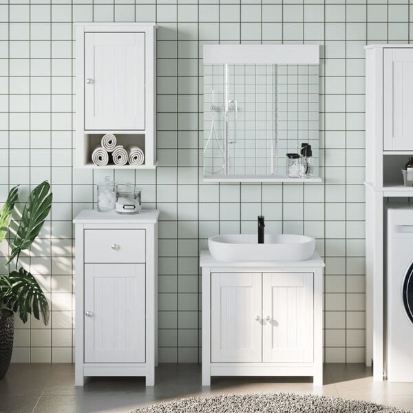 vidaXL Bathroom Furniture Set White